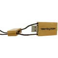 Wood USB Drive w/ Neck Cord - 1 GB